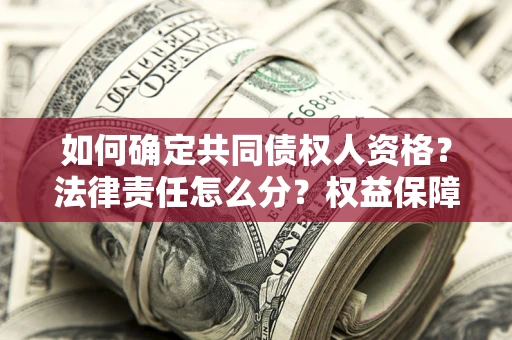 济南如何确定共同债权人资格？法律责任怎么分？权益保障技巧揭秘！