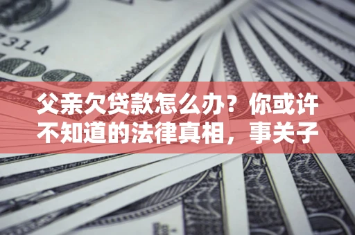 济南父亲欠贷款怎么办？你或许不知道的法律真相，事关子女未来