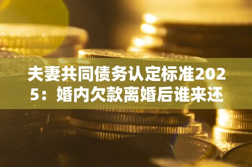 济南夫妻共同债务认定标准2025:婚内欠款离婚后谁来还? 济南夫妻共同债务认定标准2025:婚内欠款离婚后谁来还?