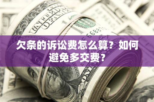 济南欠条的诉讼费怎么算？如何避免多交费？